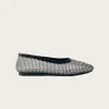 Lorain Mesh Glow Black Leather Ballet