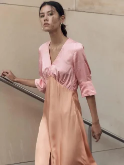 Mandy Dress - Pink/Orange