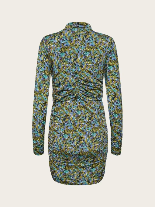 Milia Dress - Green/Blue Brush