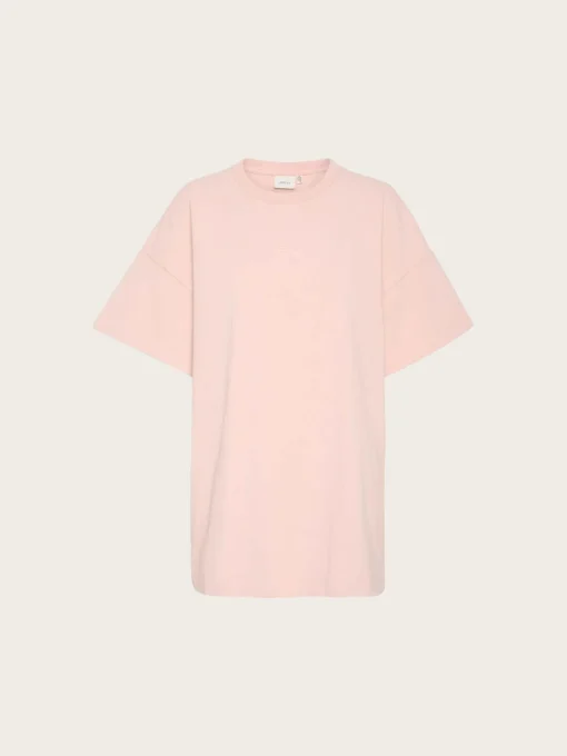 Milo Oversize Tee - Light Pink Washed