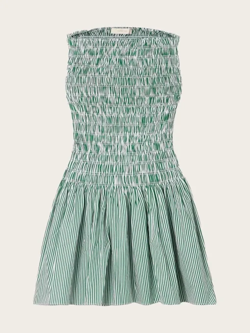 Noa Mini dress - Green Stripe