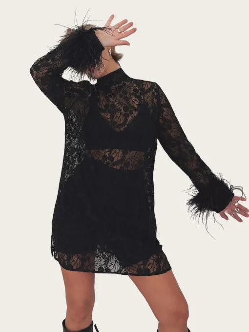 Patti Lace Dress - Black