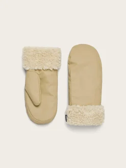 Puffer Fleece Mittens W2T3 - Sand