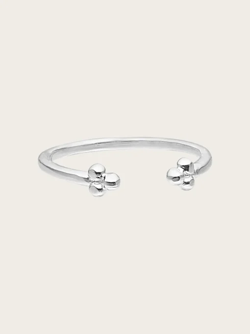 Ring Simple Flower Silver