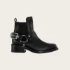 S2340 Biker Low Cut Chelsea Boot - Black