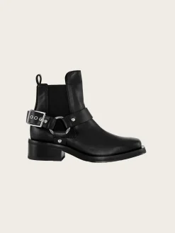 S2340 Biker Low Cut Chelsea Boot - Black