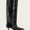 S2213 Soft Slouchy High Shaft Boot Naplack - Black