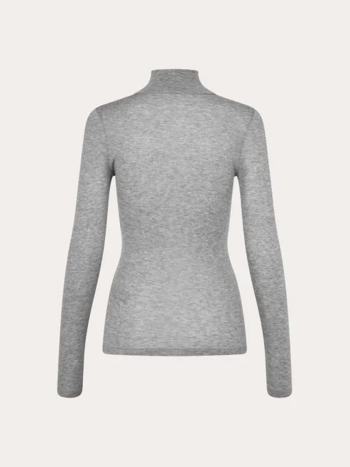 Sadou t-n T-Shirts ls - Grey Melange