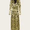 Sikura Silk Maxi Dress - Luminary Green