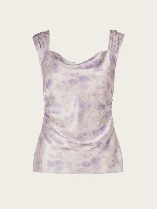 Sirina Top - Lilac Jasmine Print