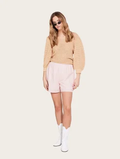 Skogfiol Shorts - Yellow/ Pink Stripes