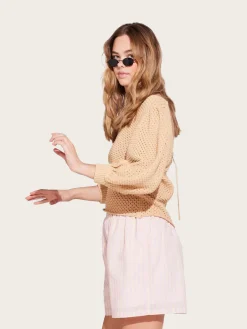 Skogfiol Shorts - Yellow/ Pink Stripes