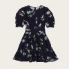 Structured Mini Dress - Blue Bouquet