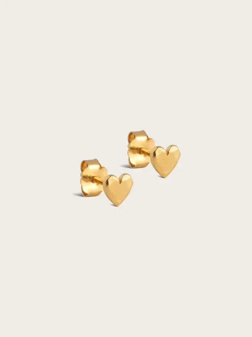 Studs Heart - Gold