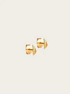 Studs Organic Leaf - Gold
