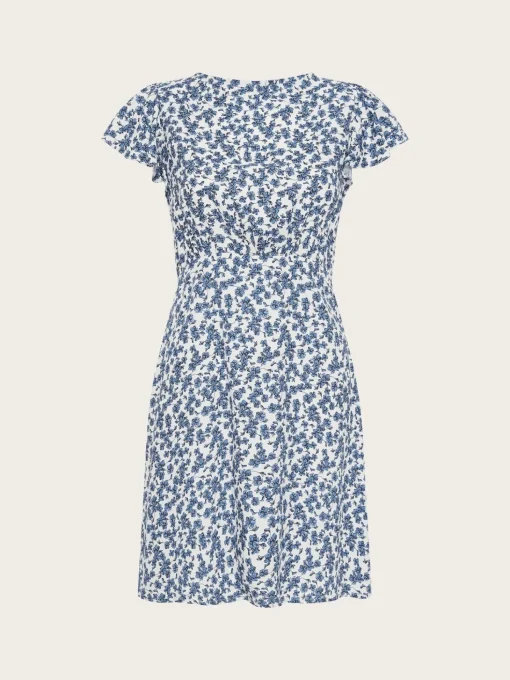 Valaras Mini Dress - Leilani Print/Mid Blue