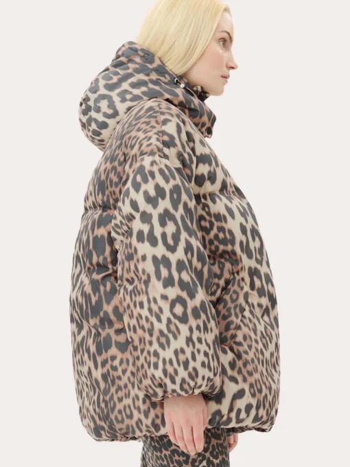 W0115  Leo Puffers Midi Jacket -  Almond Milk