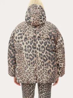 W0115  Leo Puffers Midi Jacket -  Almond Milk