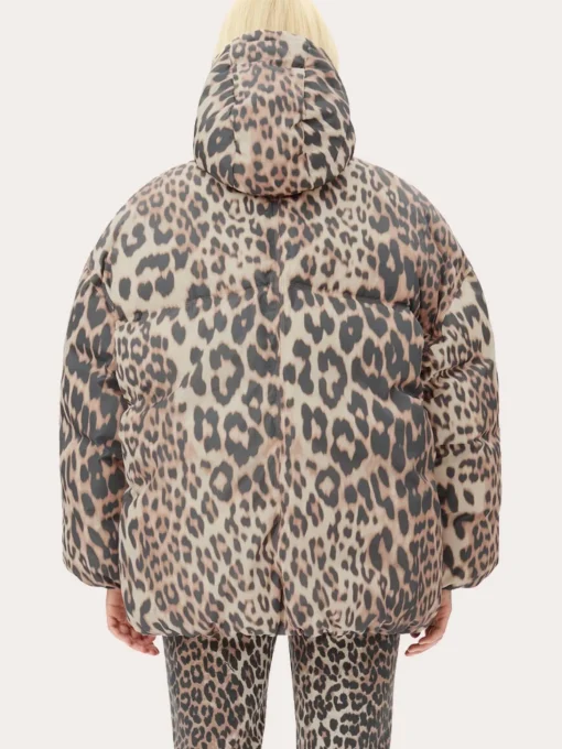 W0115  Leo Puffers Midi Jacket -  Almond Milk