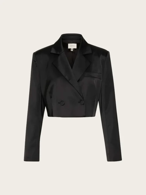 Yacmine Short Blazer - Black