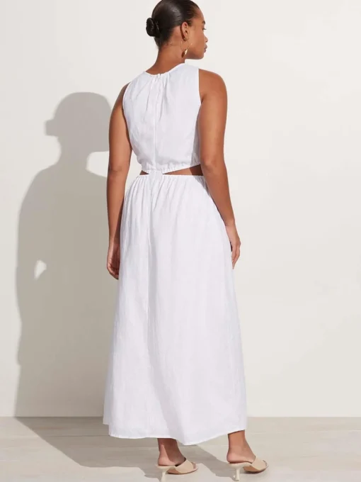Zeta Midi Dress - White